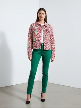 Women's Vibrant Multicolor Abstract Dot Print Jacket